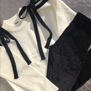 FALL Cold shoulder sweater